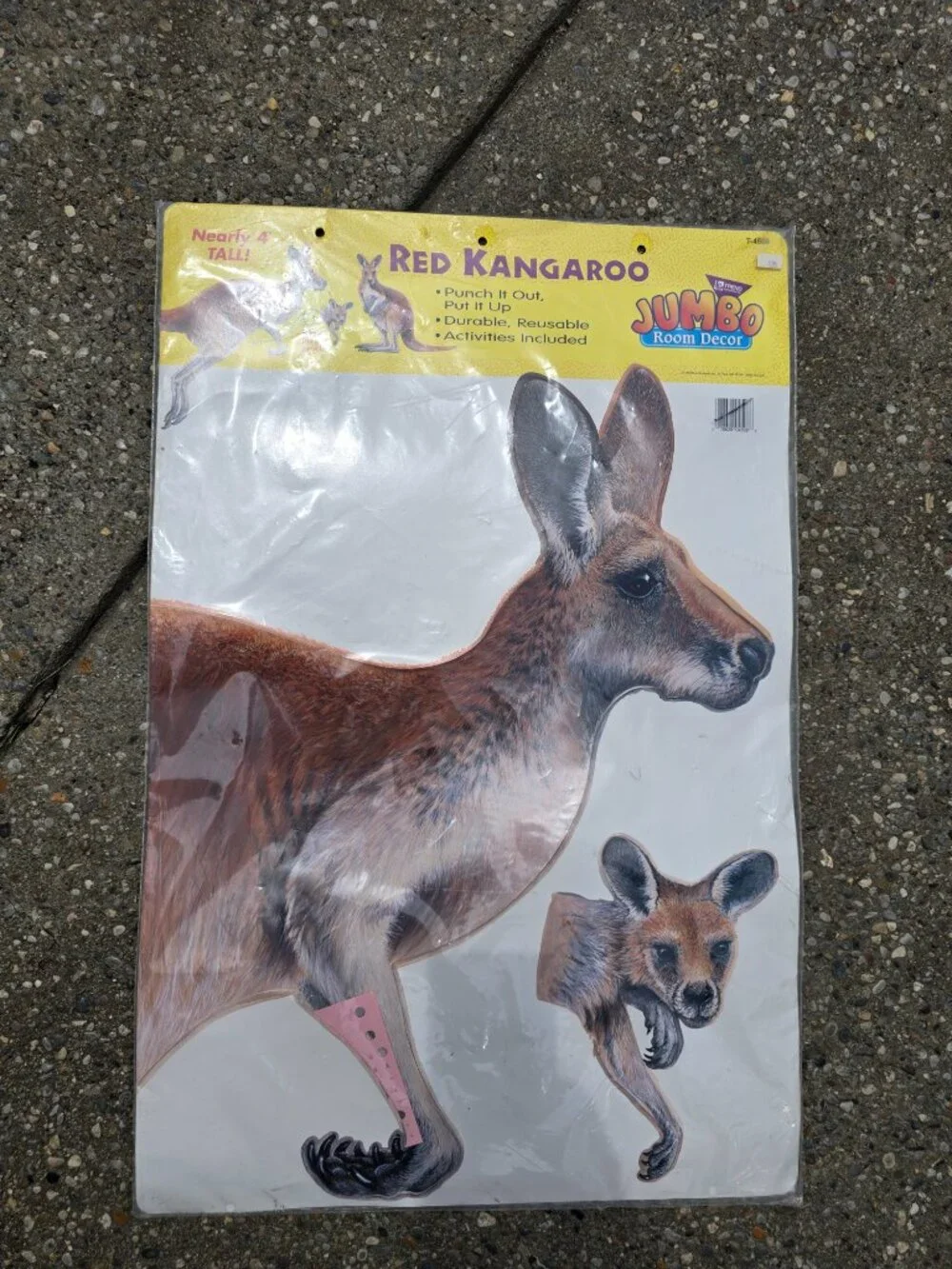 Vintage Trend Enterprises Jumbo Room Decor Red Kangaroo Classroom Cutout T-4809